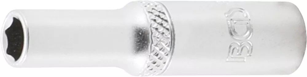BGS Technic 9-10506 1/4"-os 6 lapú dugókulcs fej, hosszított kivitel, 6 mm termék fő termékképe