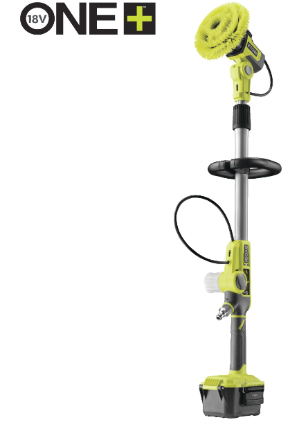 Ryobi RWTS18-0 akkus vízzel táplált teleszkópos súroló (akku és töltő nélkül) termék fő termékképe